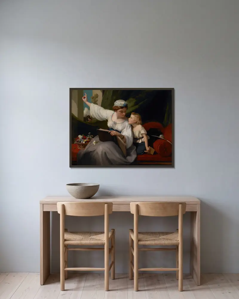 Das Märchen von James Sant gerahmt an einer Wand