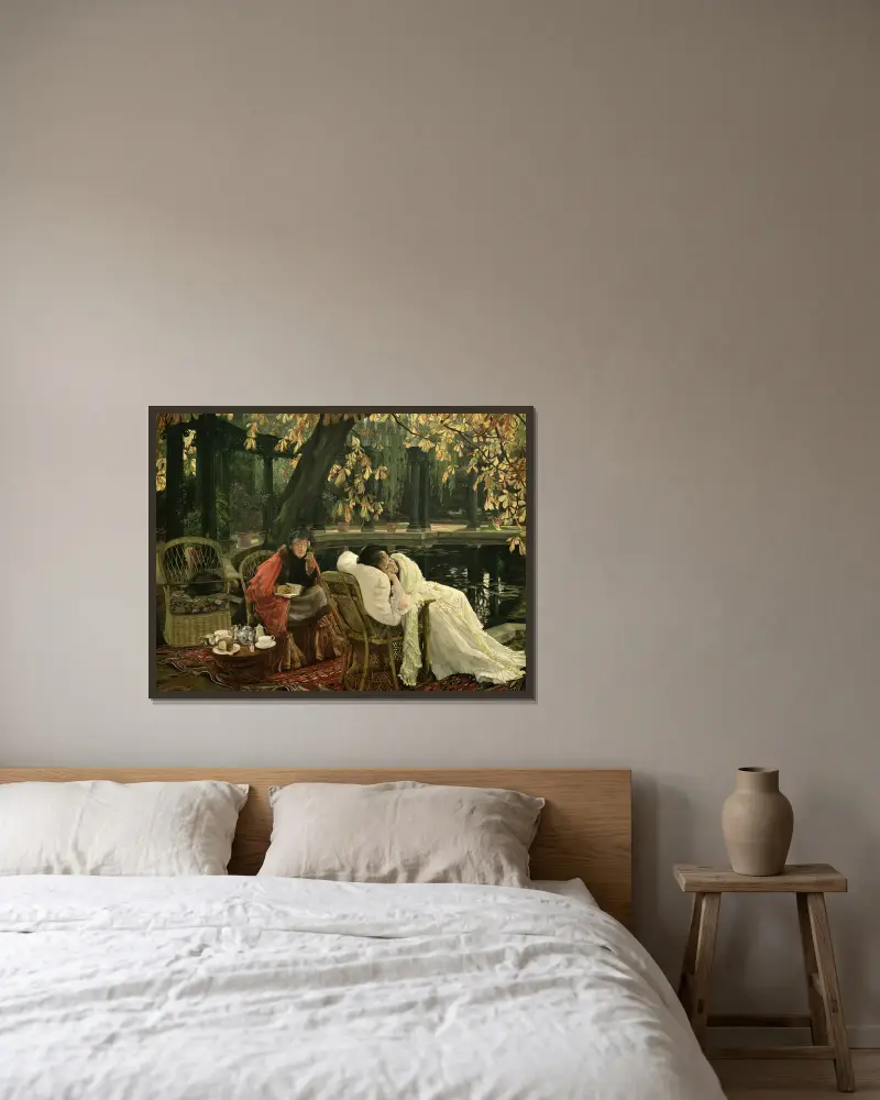 Rekonvalescent, James Tissot v rámu na stěně