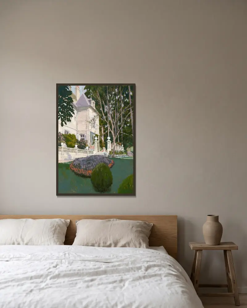 Château de Buillon av James Tissot inramad på en vägg