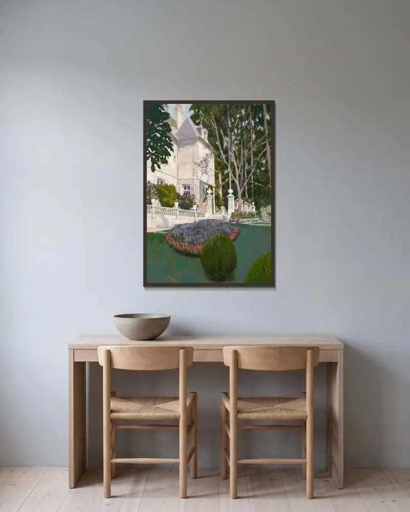 Château de Buillon av James Tissot inramad på en vägg
