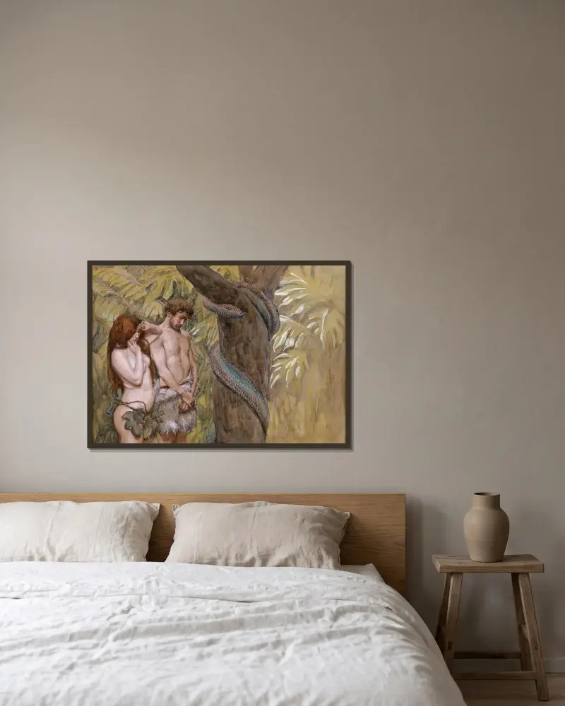Guds förbannelse av James Tissot inramad på en vägg