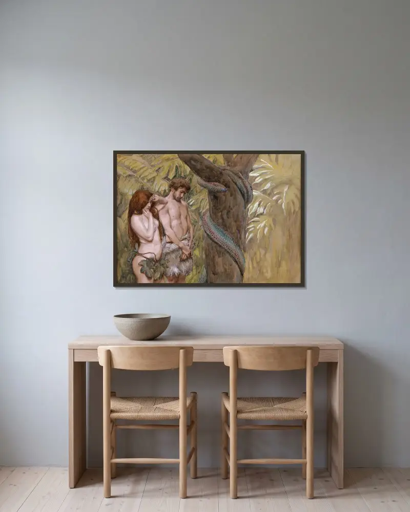 Guds förbannelse av James Tissot inramad på en vägg