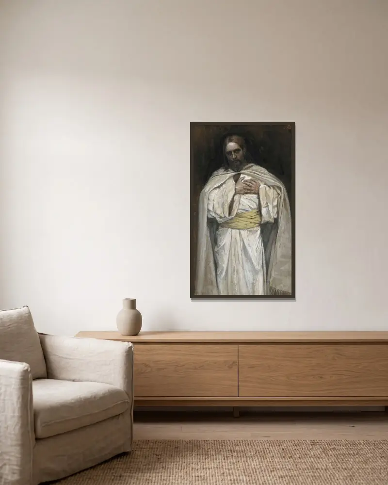 Vår Herre Jesus Kristus av James Tissot inramad på en vägg
