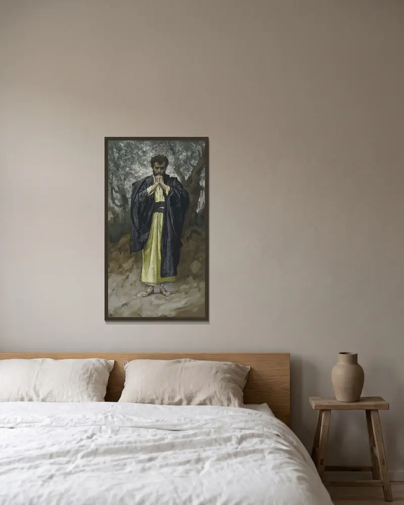 Sankt Matteus av James Tissot inramad på en vägg
