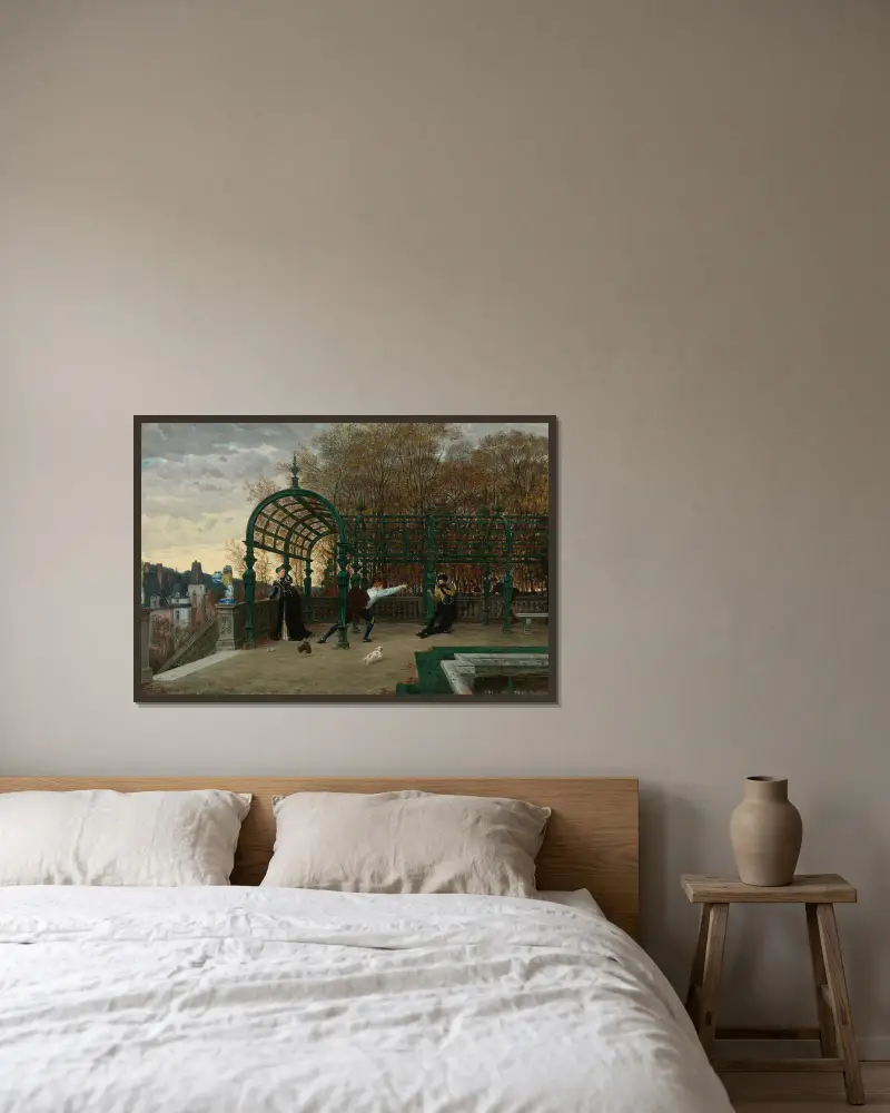 Versuch einer Entführung von James Tissot gerahmt an einer Wand