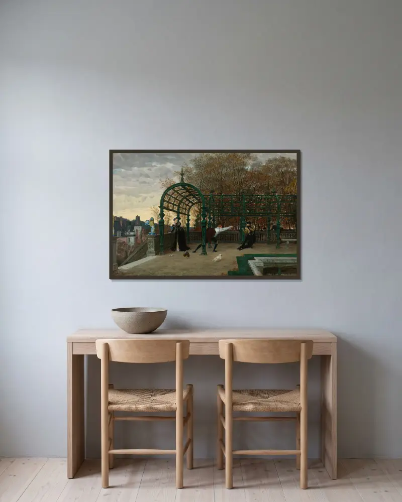 Versuch einer Entführung von James Tissot gerahmt an einer Wand