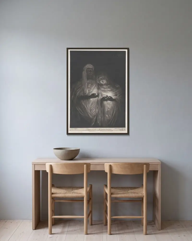 Skenbilden av James Tissot inramad på en vägg