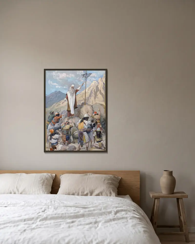 Kopparormen av James Tissot inramad på en vägg