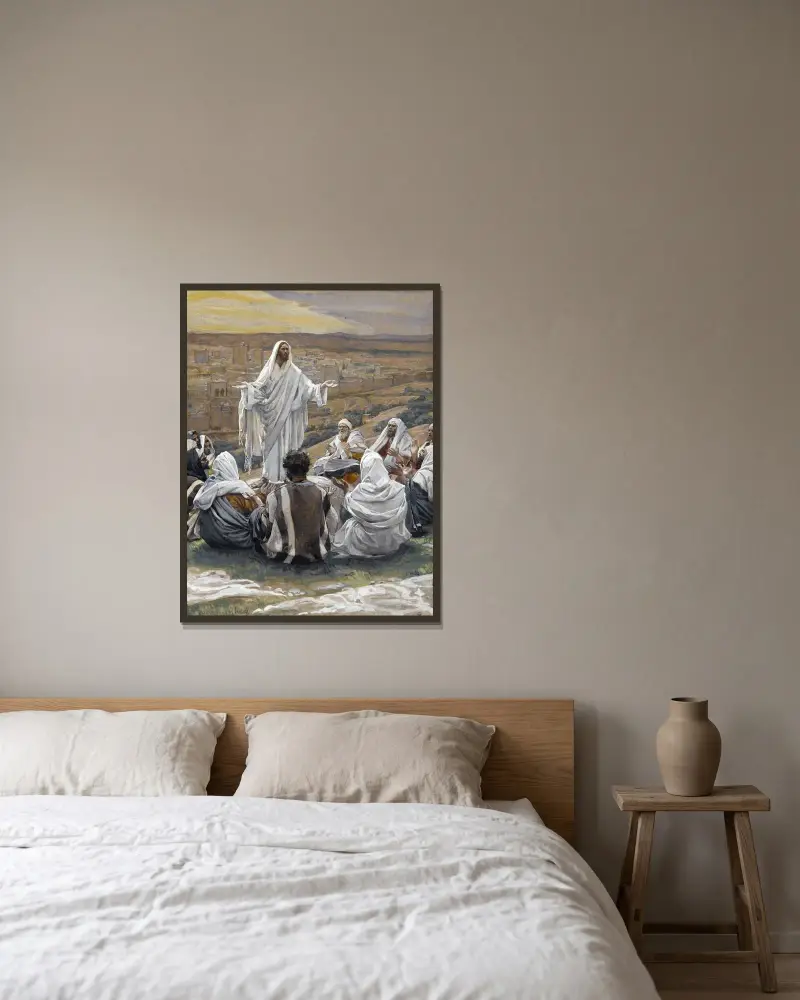 Herrens bön av James Tissot inramad på en vägg