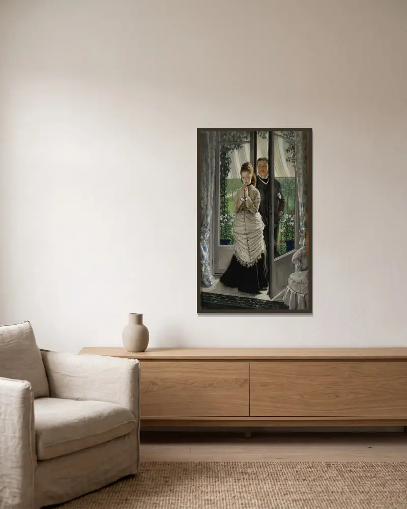 Frieriet av James Tissot inramad på en vägg
