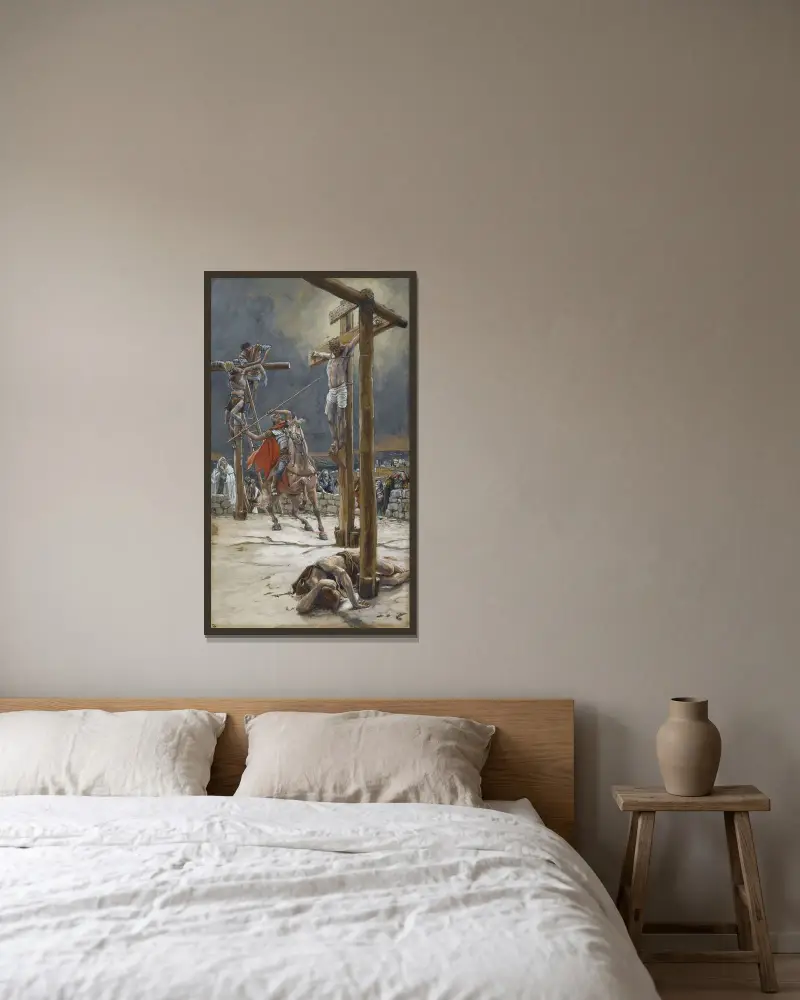 Lansens stöt av James Tissot inramad på en vägg