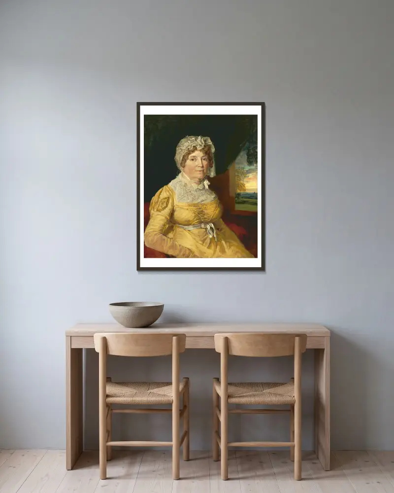 Eine unbekannte Frau von James Ward gerahmt an einer Wand