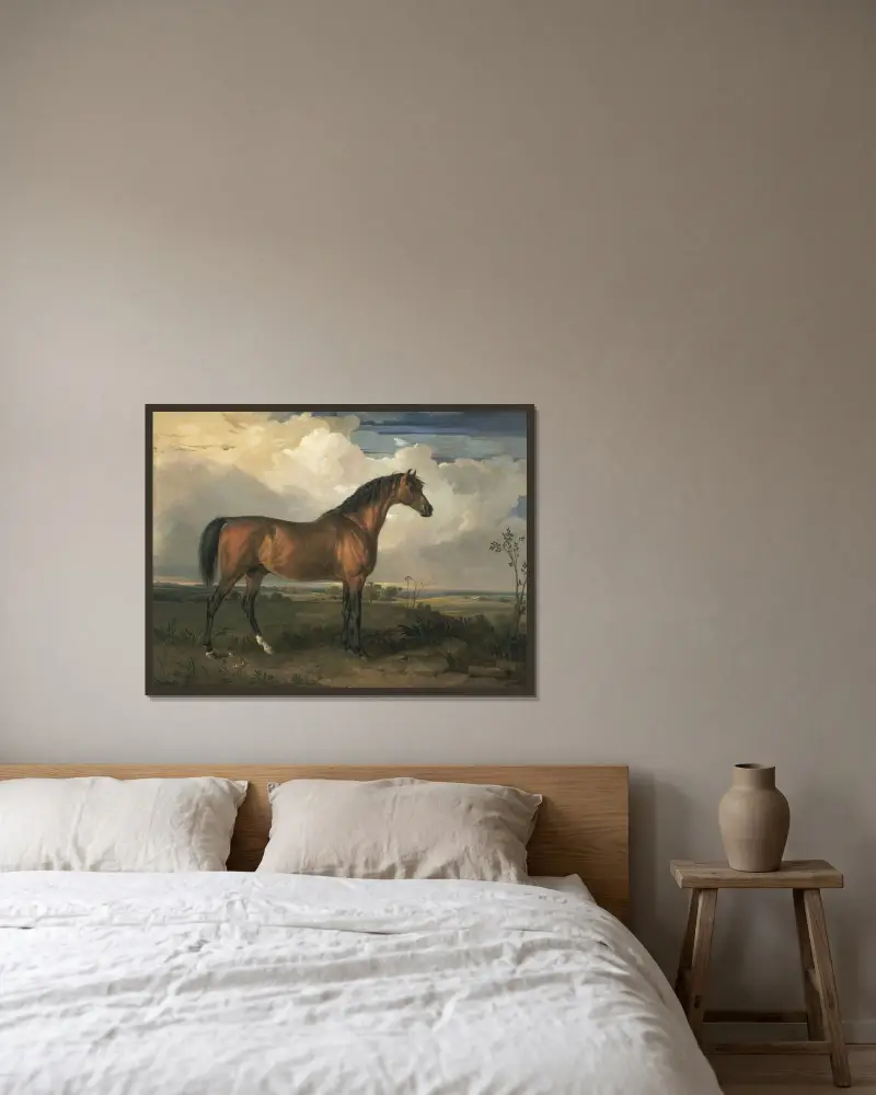 Eagle, en berömd hingst av James Ward inramad på en vägg