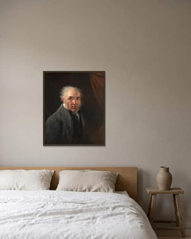 Self-Portrait av James Ward inramad på en vägg