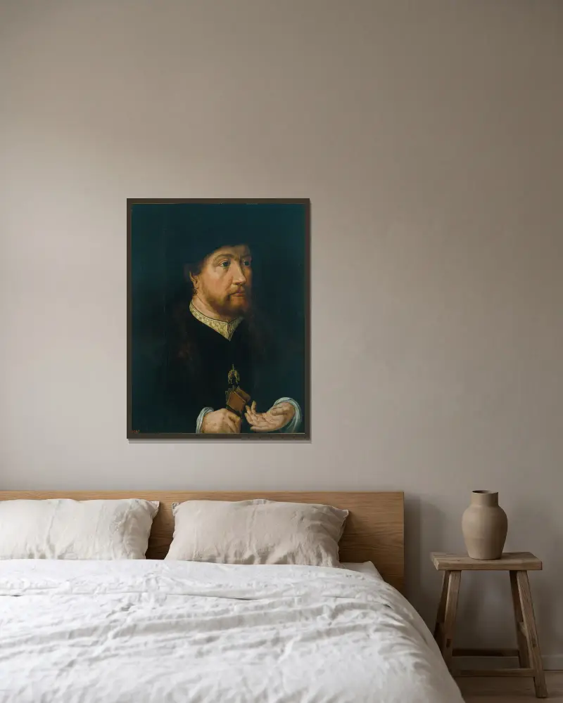 Henry III Of Nassau-Breda (from 1530 until 1532) av Jan Gossaert inramad på en vägg