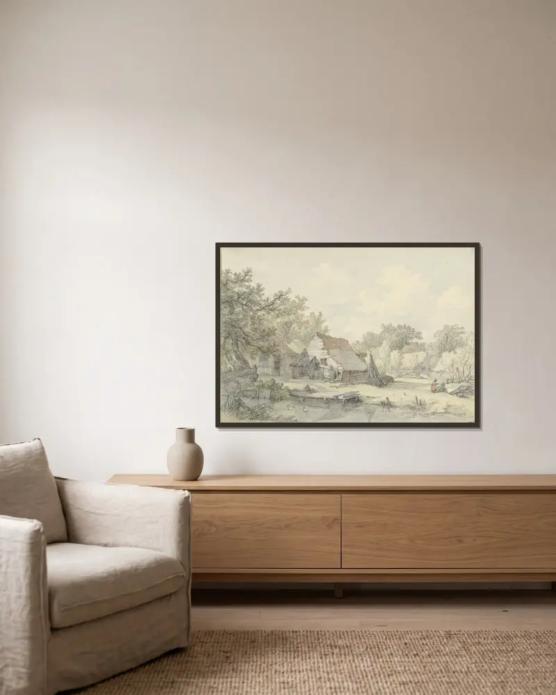 An der Amstelveenseweg von Jan Hulswit gerahmt an einer Wand