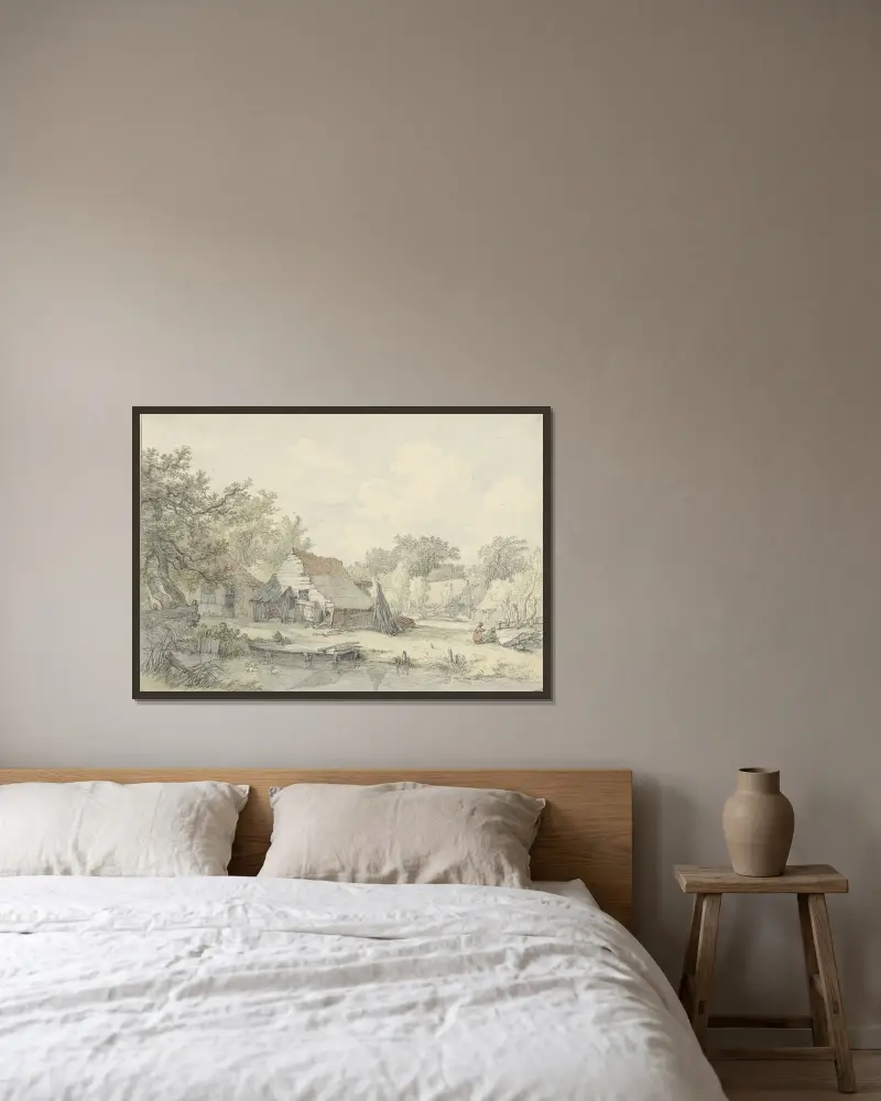 An der Amstelveenseweg von Jan Hulswit gerahmt an einer Wand
