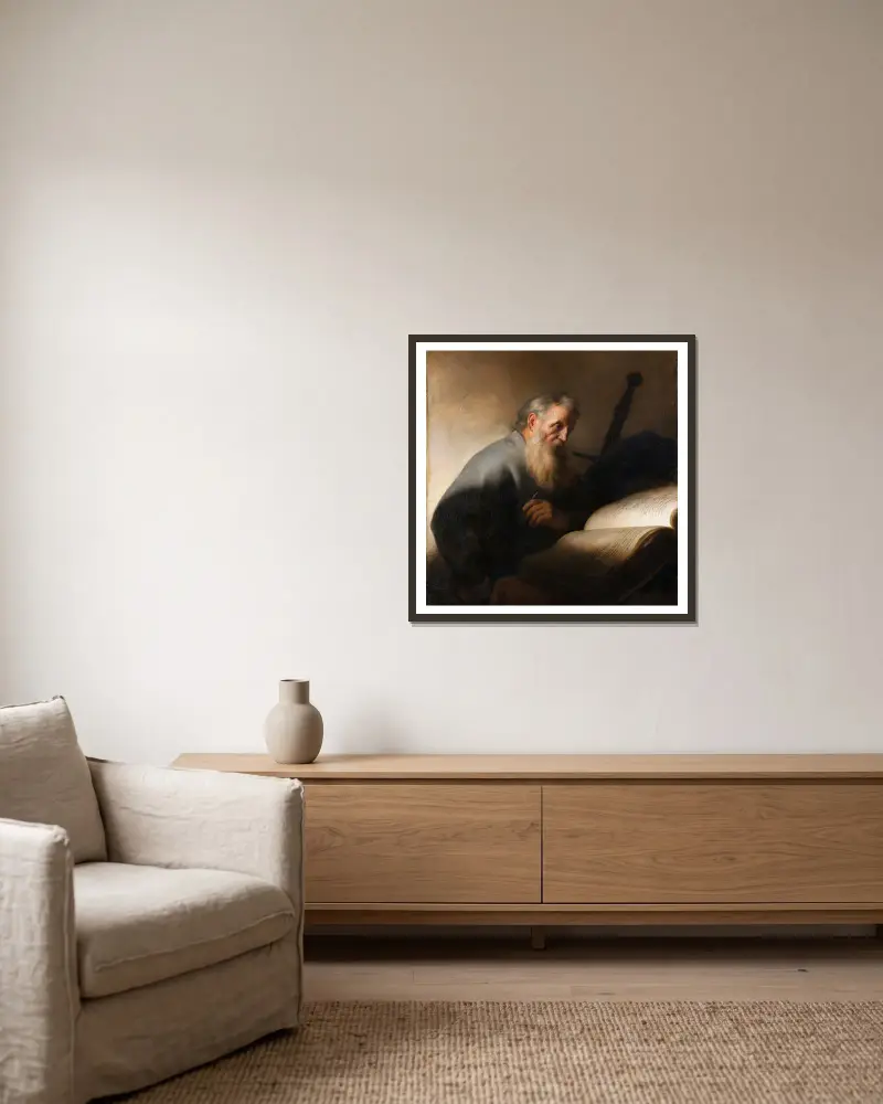 Apoštol Pavel, Jan Lievens v rámu na stěně