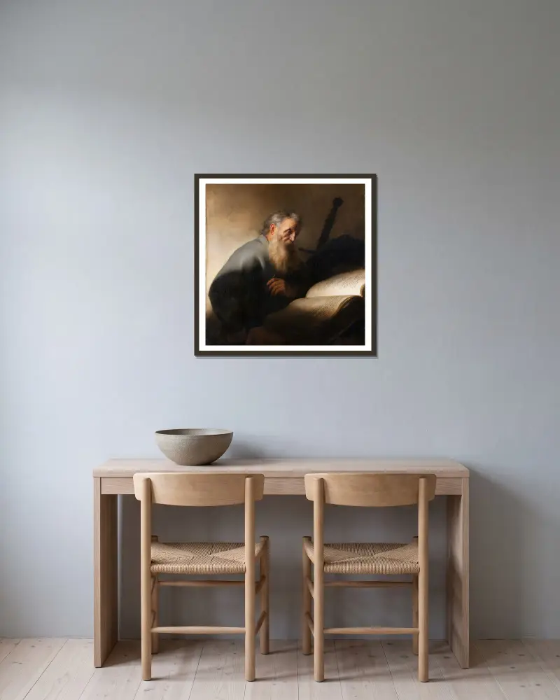 Apoštol Pavel, Jan Lievens v rámu na stěně