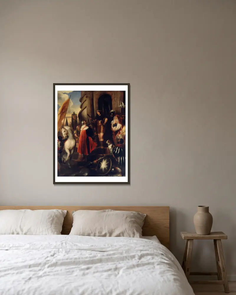 Quintus Fabius Maximus von Jan Lievens gerahmt an einer Wand
