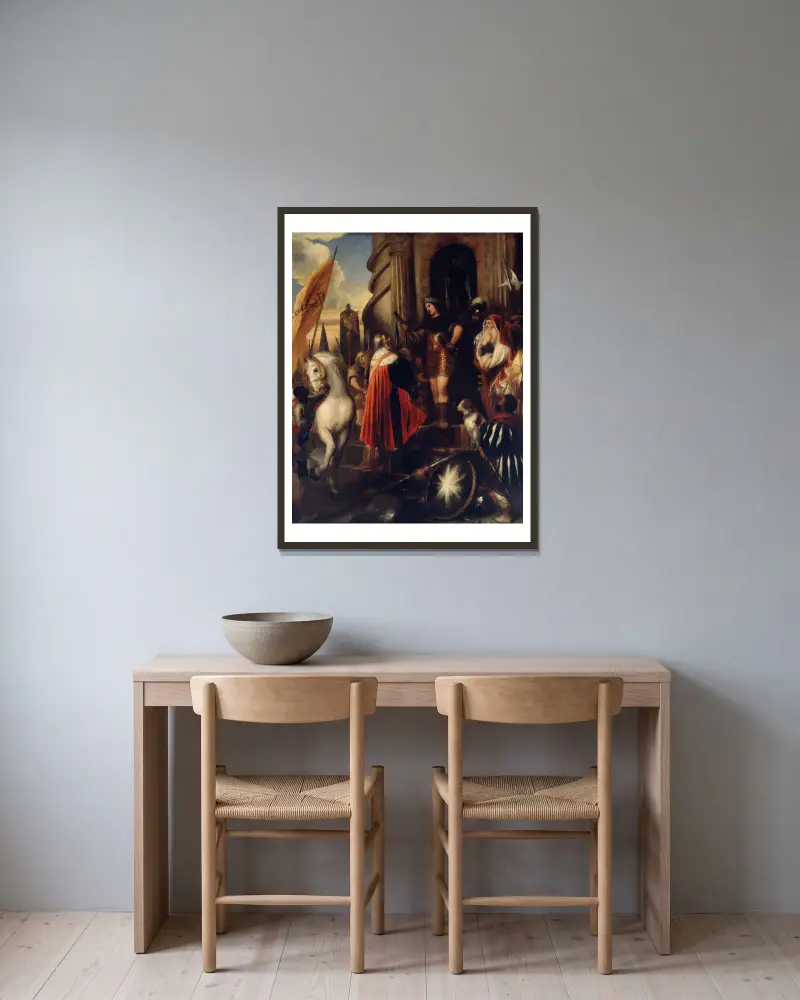 Quintus Fabius Maximus von Jan Lievens gerahmt an einer Wand