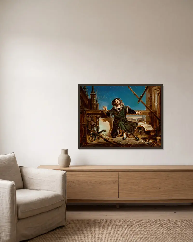 Nicolaus Copernicus, Jan Matejko v rámu na stěně