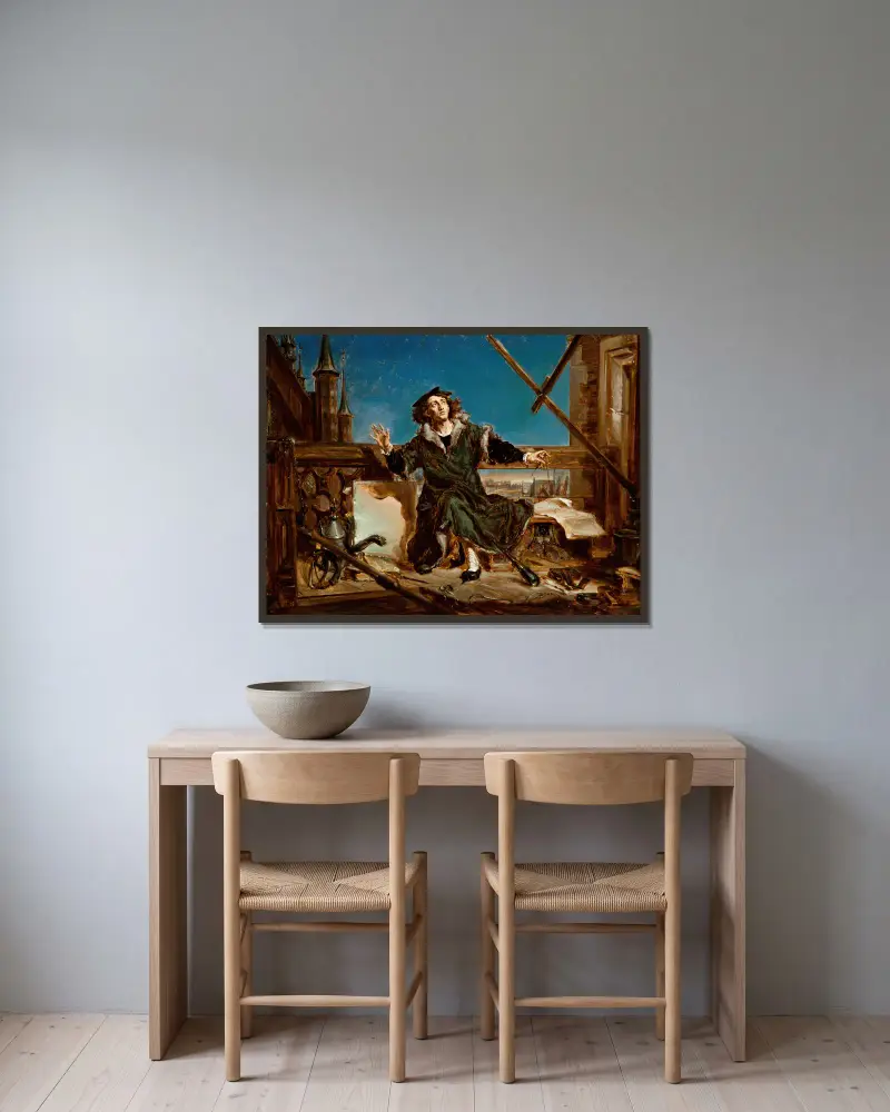 Nicolaus Copernicus, Jan Matejko v rámu na stěně
