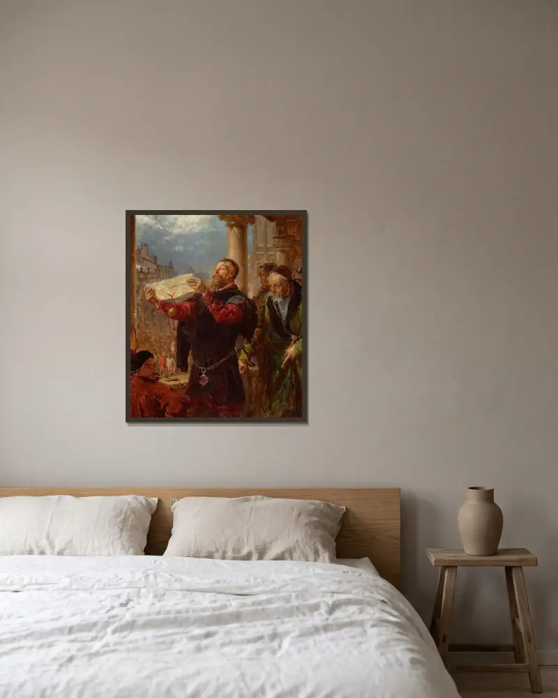 Matejkos dom av Jan Matejko inramad på en vägg