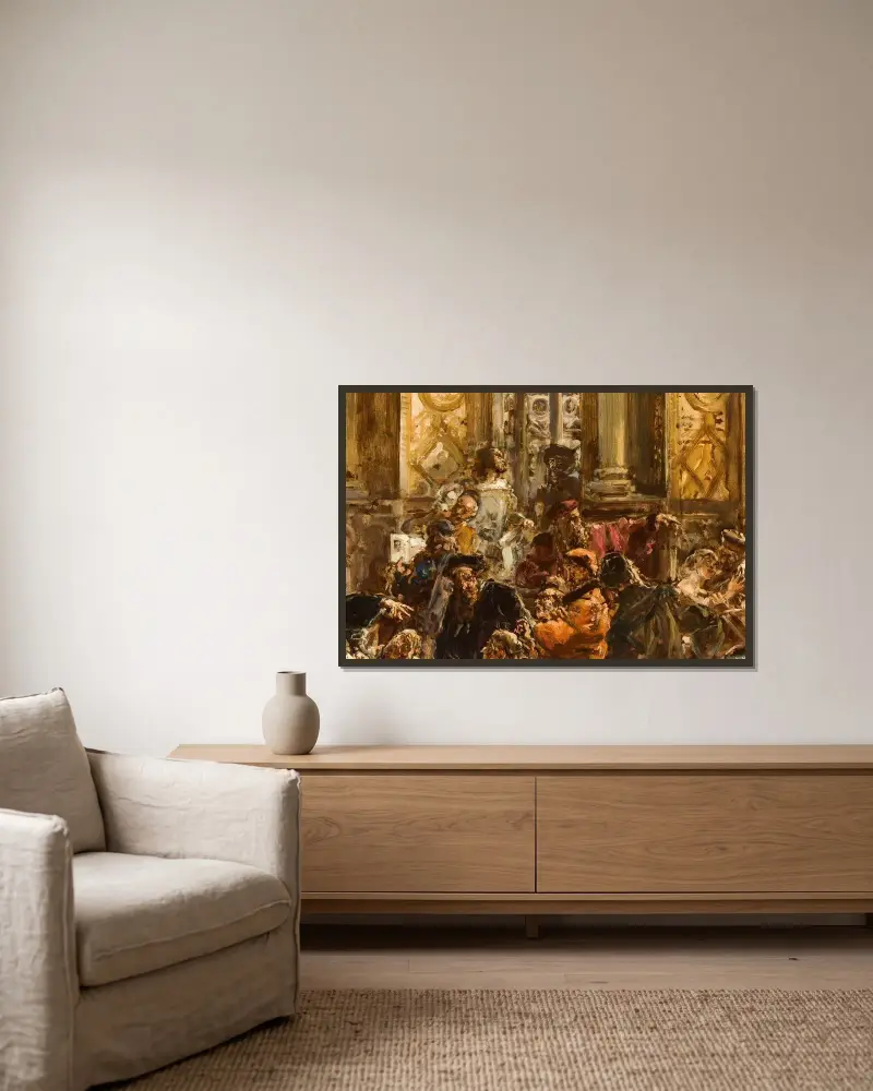 Złoty wiek literatury, z serii „Dzieje cywilizacji w Polsce”, Jan Matejko w ramie na ścianie