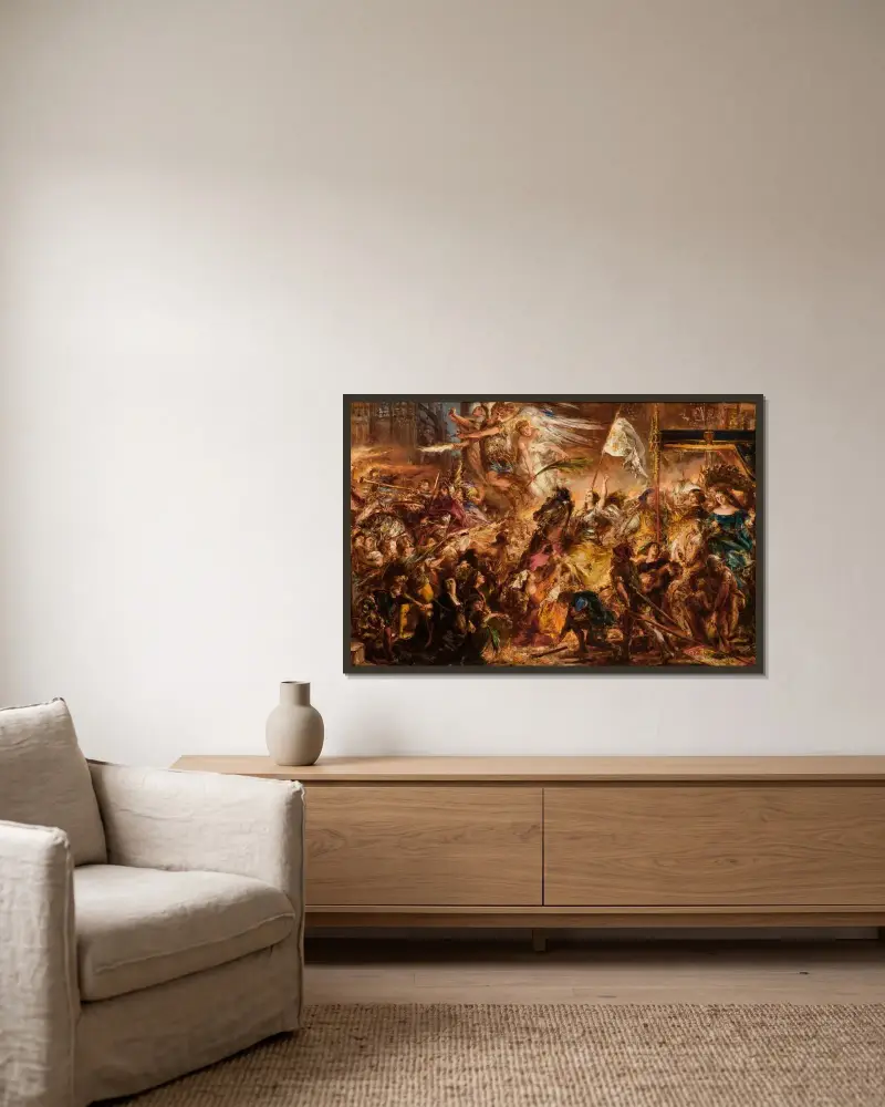 Dziewica Orleańska, Jan Matejko w ramie na ścianie