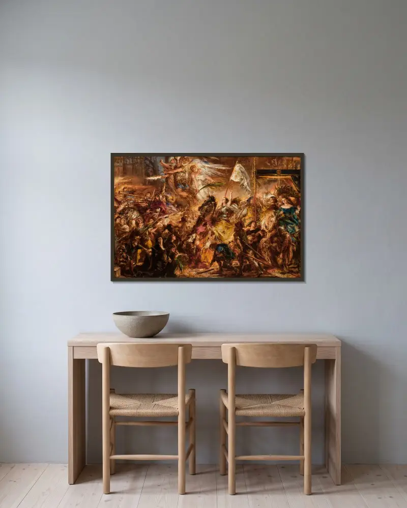 Dziewica Orleańska, Jan Matejko w ramie na ścianie