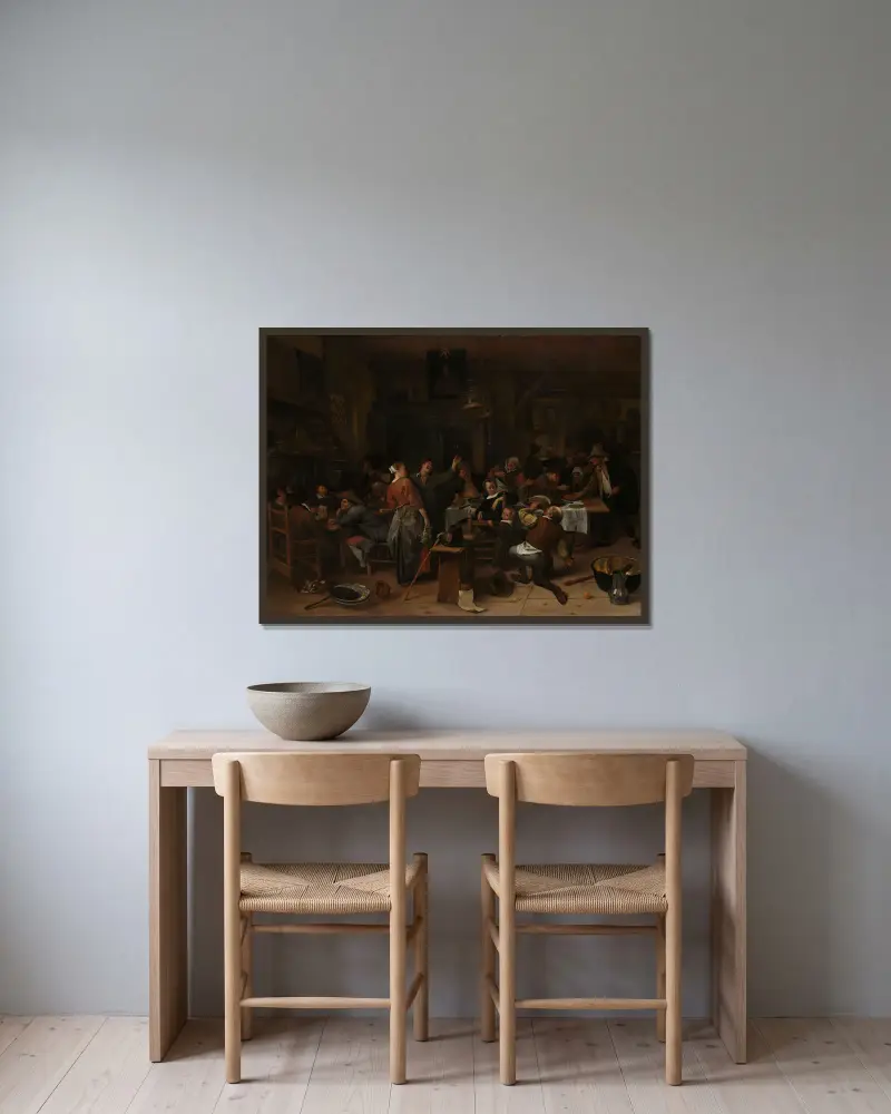 Princův den, Jan Steen v rámu na stěně