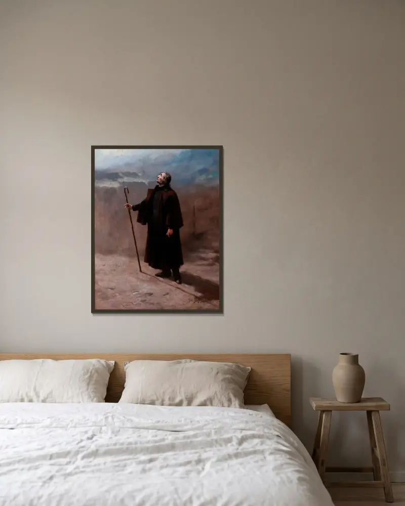 Mickiewicz as a Pilgrim, Jan Styka w ramie na ścianie