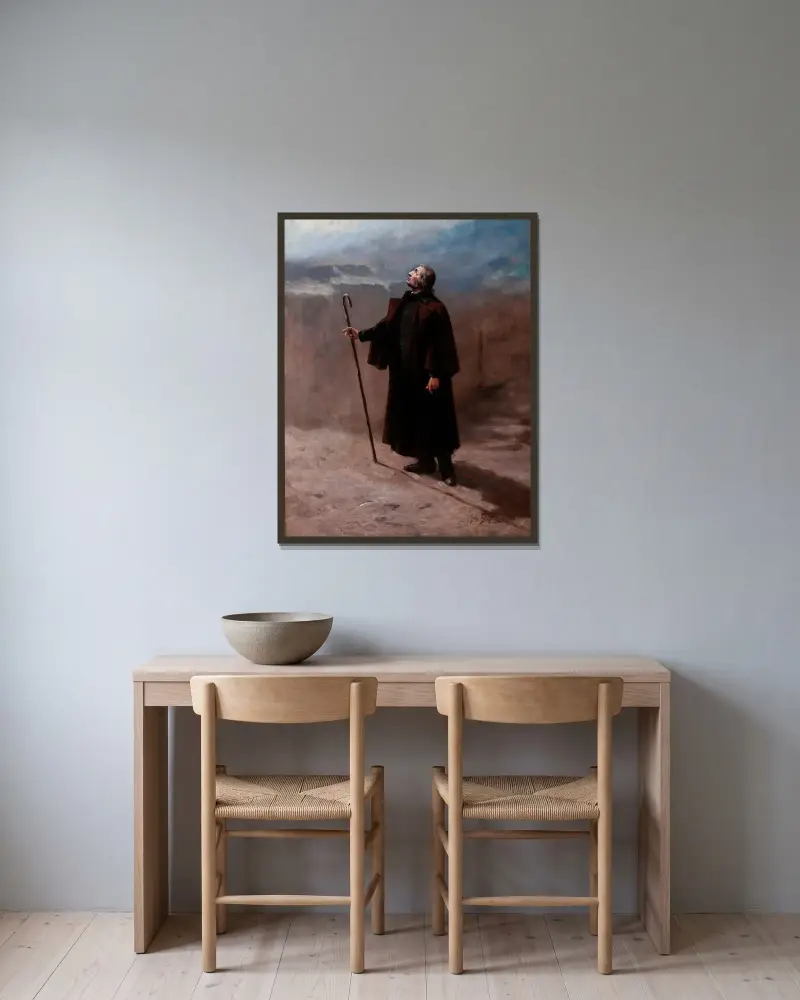 Mickiewicz as a Pilgrim, Jan Styka w ramie na ścianie