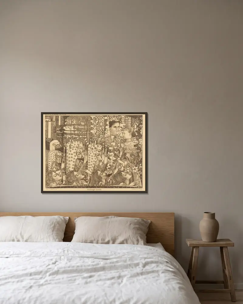 Rozradowana Gouda, Jan Toorop v rámu na stěně