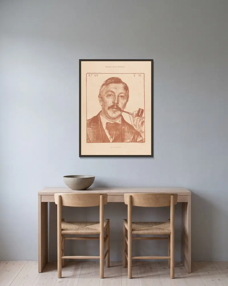 Jac. van Looy, Jan Veth v rámu na stěně
