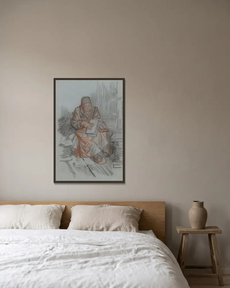 Kaardster von Jan Veth gerahmt an einer Wand
