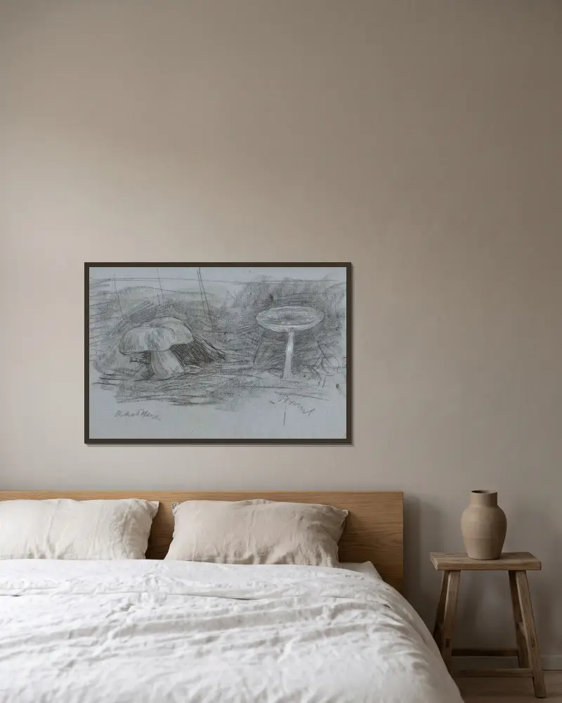 Paddenstoelen, Jan Veth w ramie na ścianie