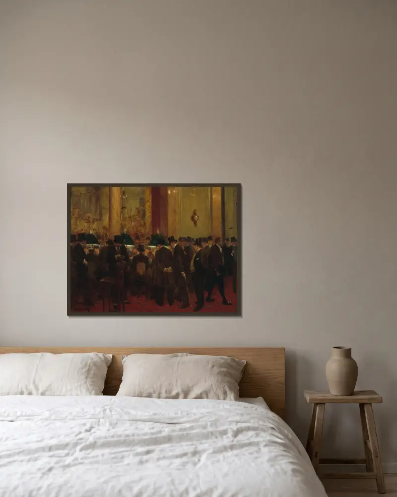 Au cercle, Jean Béraud v rámu na stěně