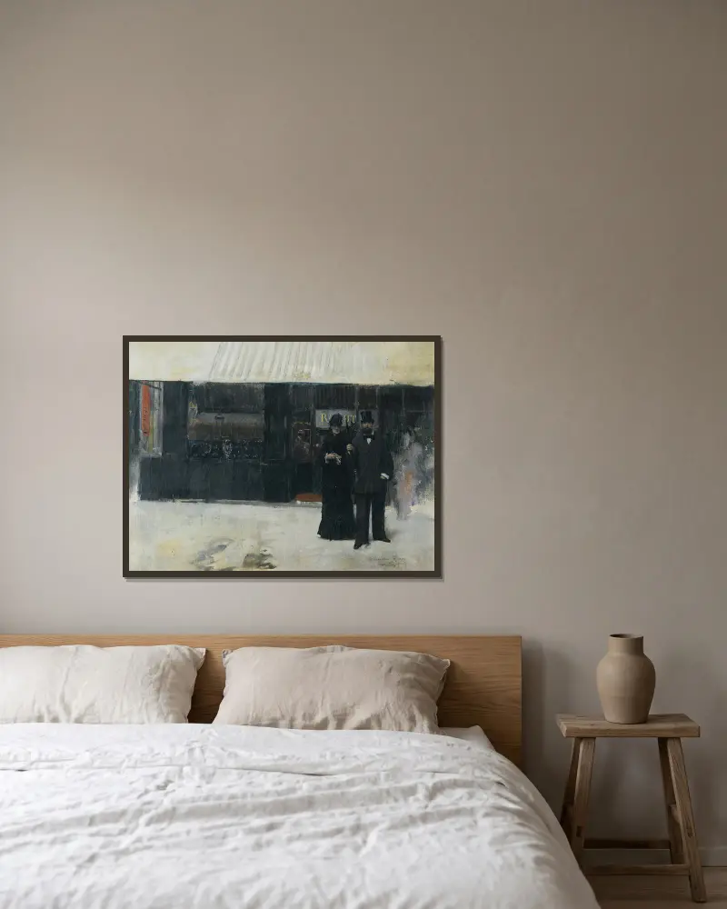 Pár před klenotnictvím, Jean Béraud v rámu na stěně