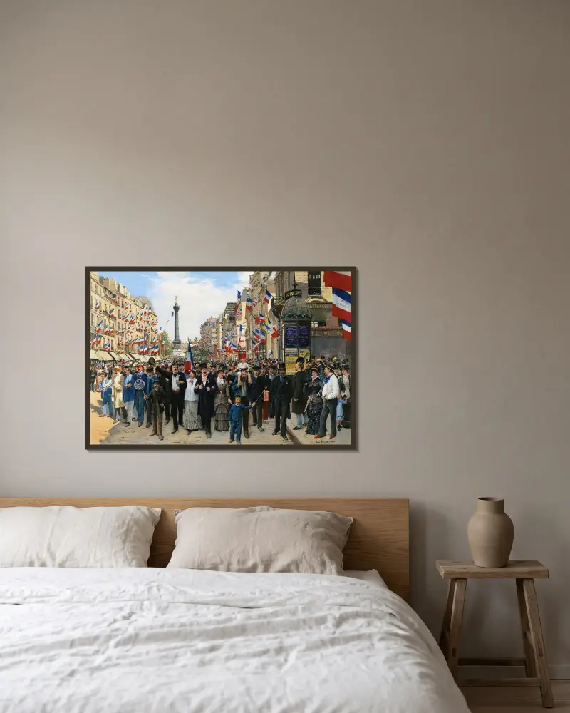 La Marseillaise av Jean Béraud inramad på en vägg