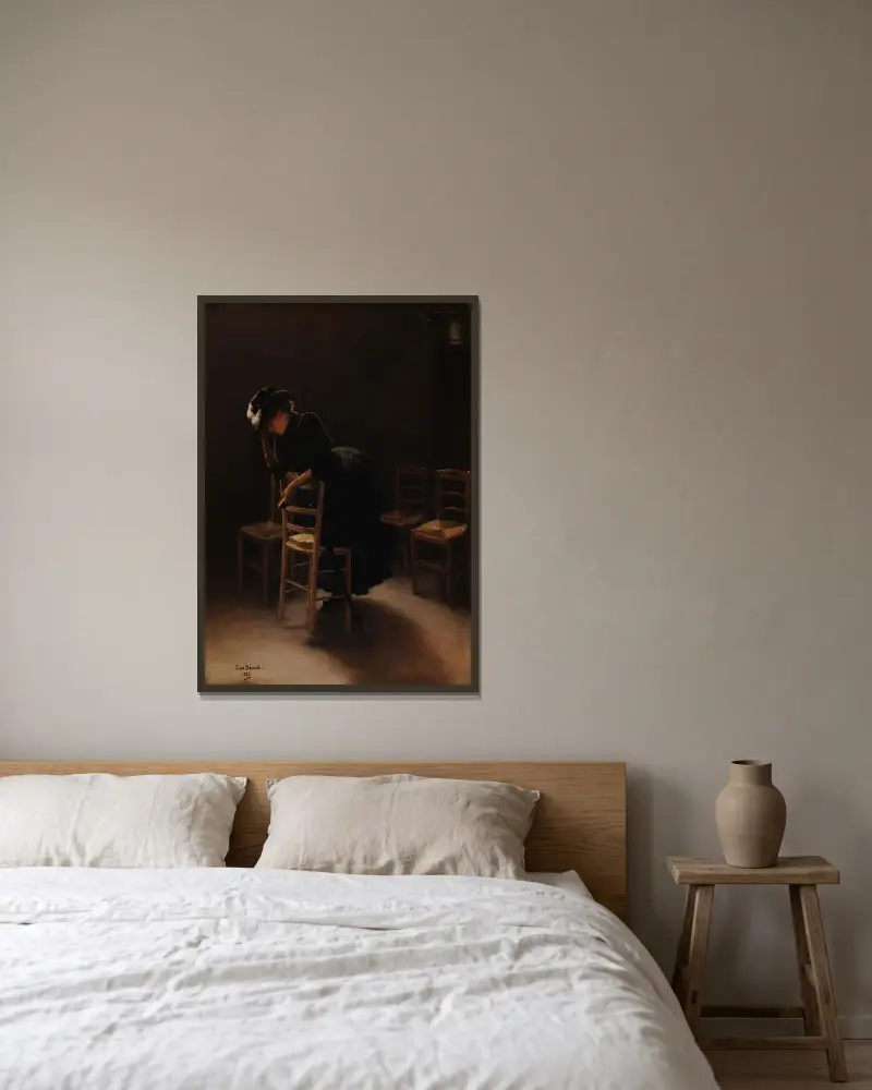 Bönen av Jean Béraud inramad på en vägg