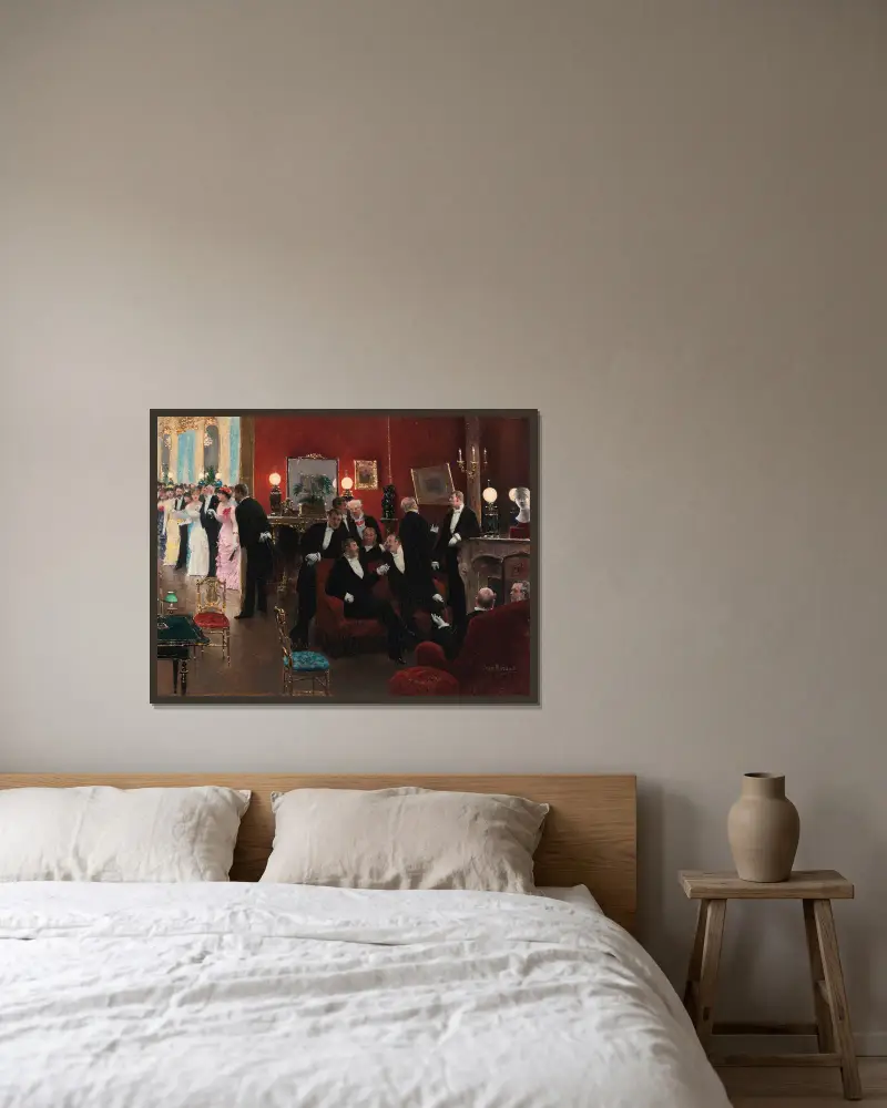 Přijetí, Jean Béraud v rámu na stěně