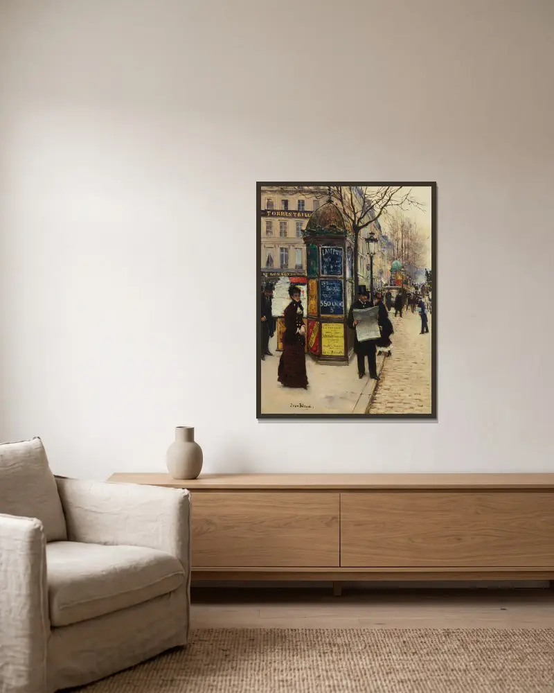 Velké bulváry, Jean Béraud v rámu na stěně