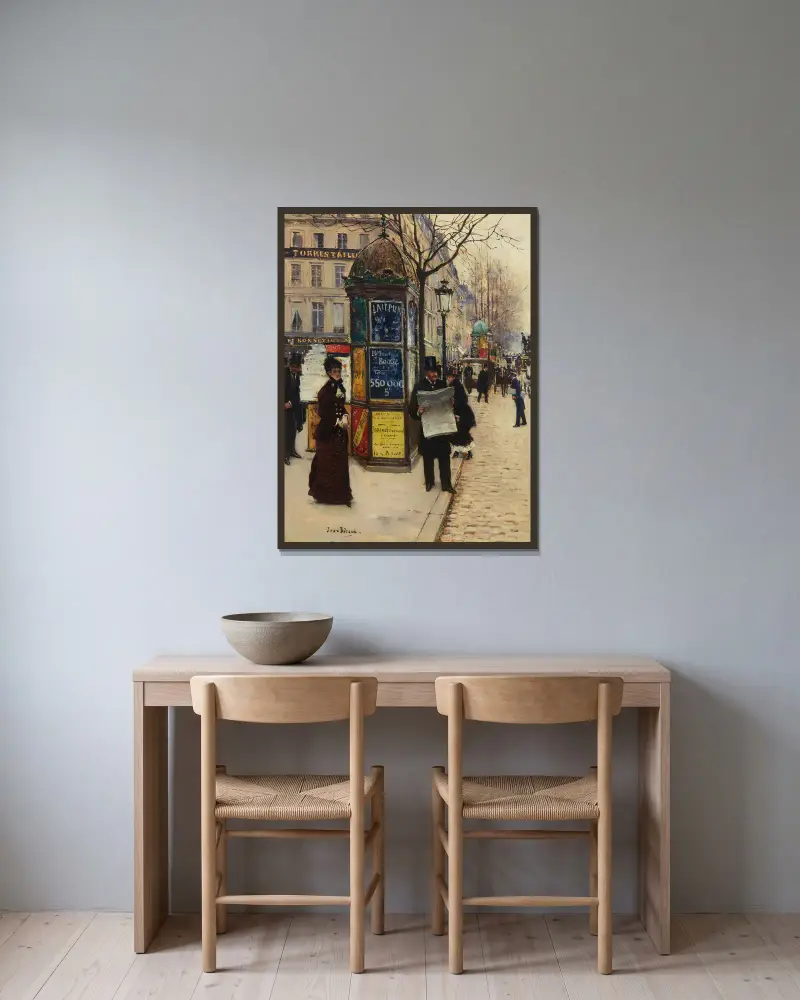 Velké bulváry, Jean Béraud v rámu na stěně