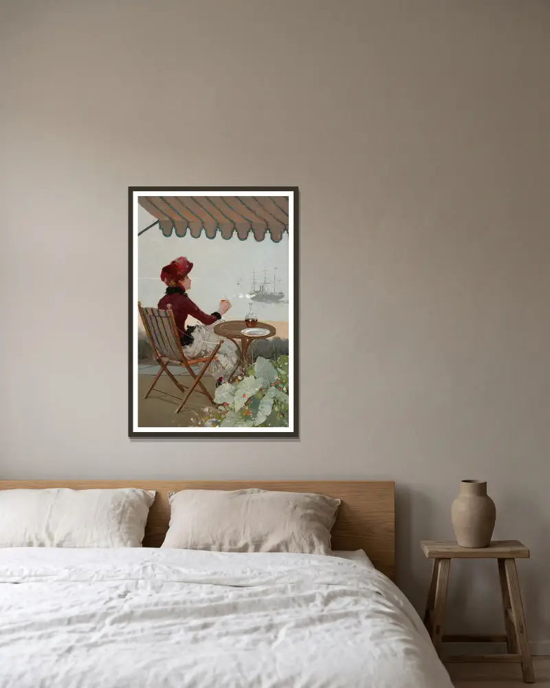 Mořská kavárna, Jean Béraud v rámu na stěně