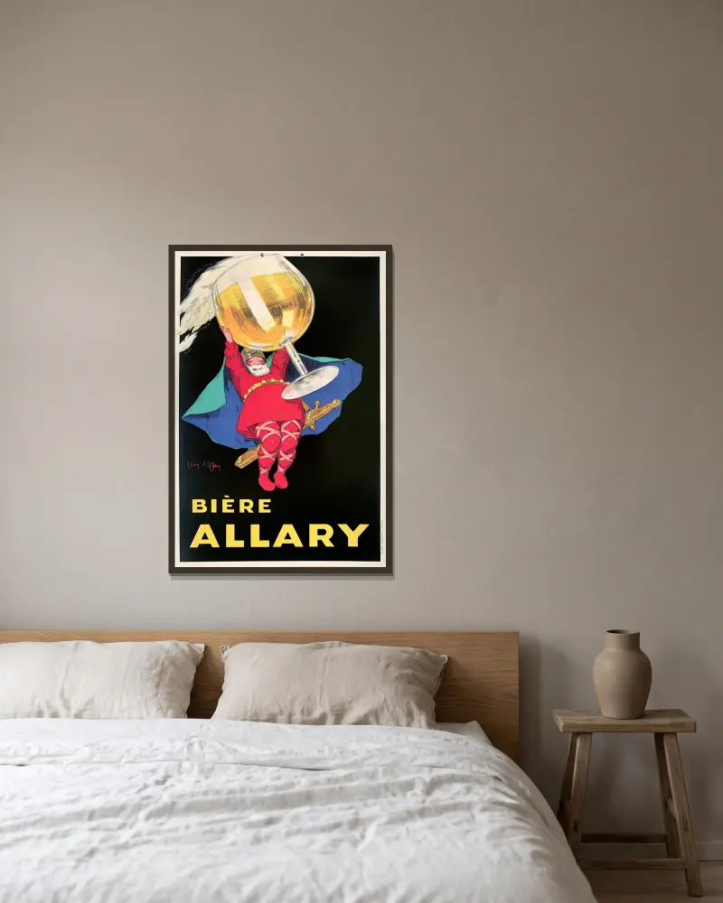 Biere Allary von Jean d'Ylen gerahmt an einer Wand
