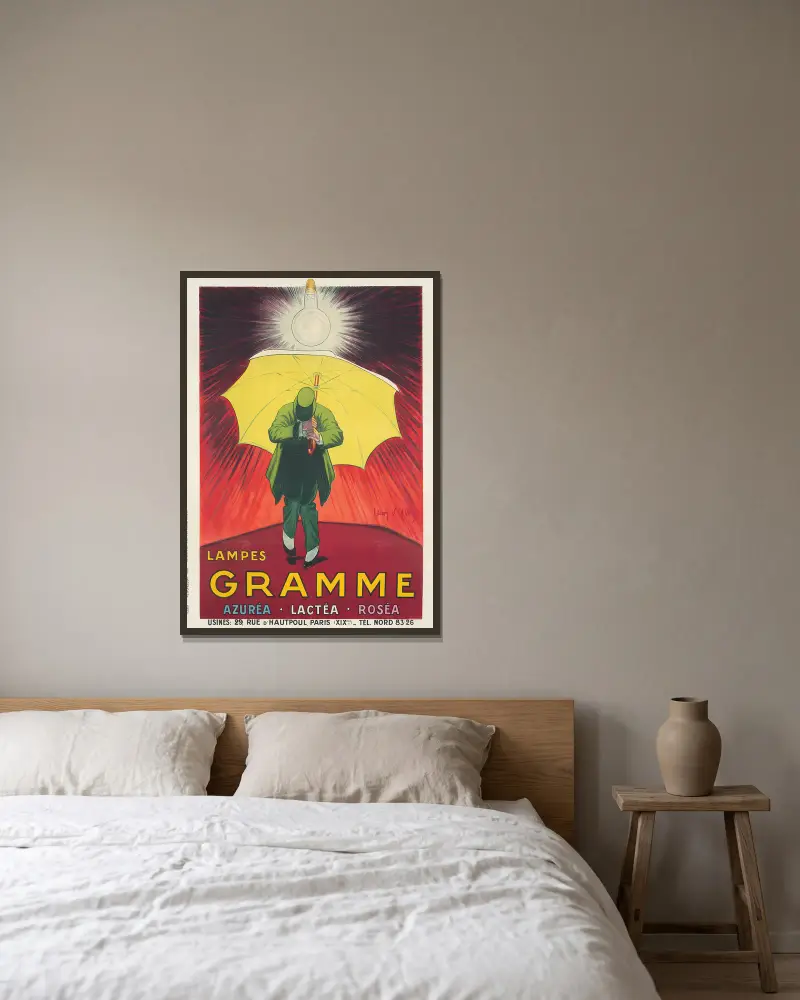 Lampes Gramme, Jean d'Ylen w ramie na ścianie
