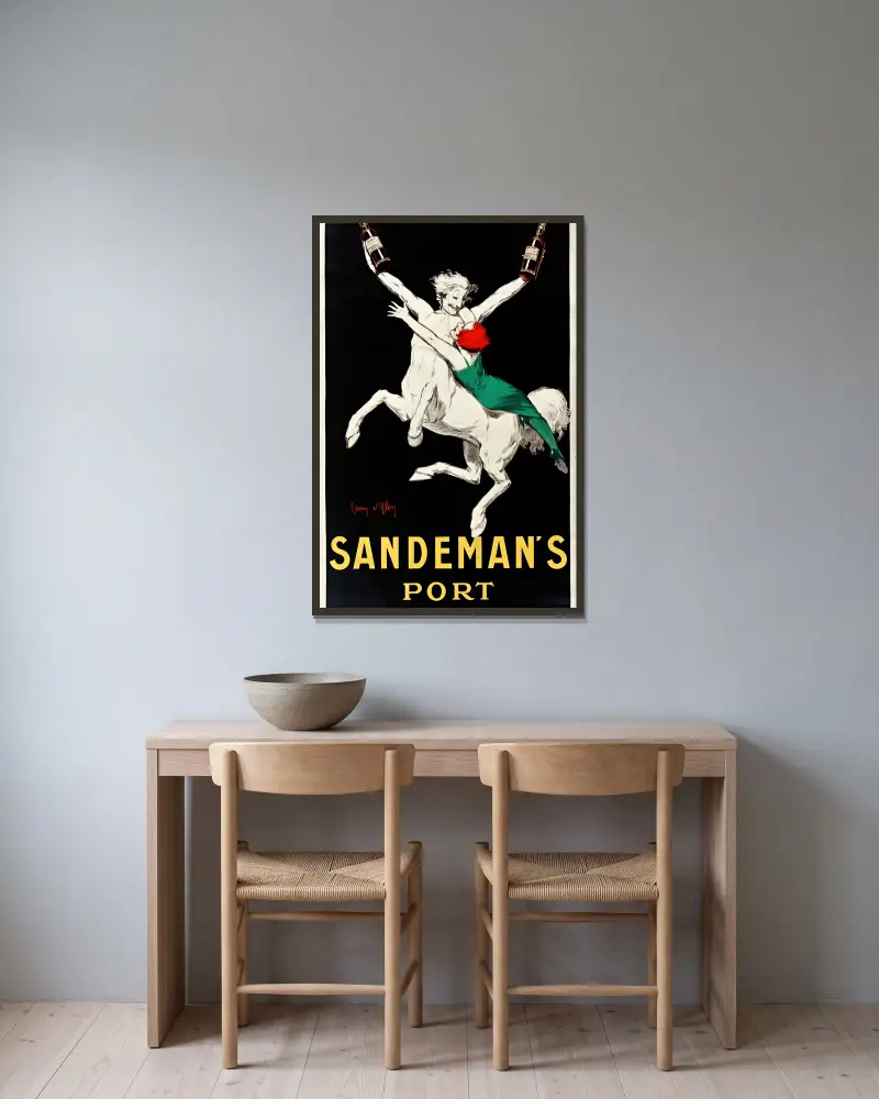 Sandeman's Port, Jean d'Ylen w ramie na ścianie