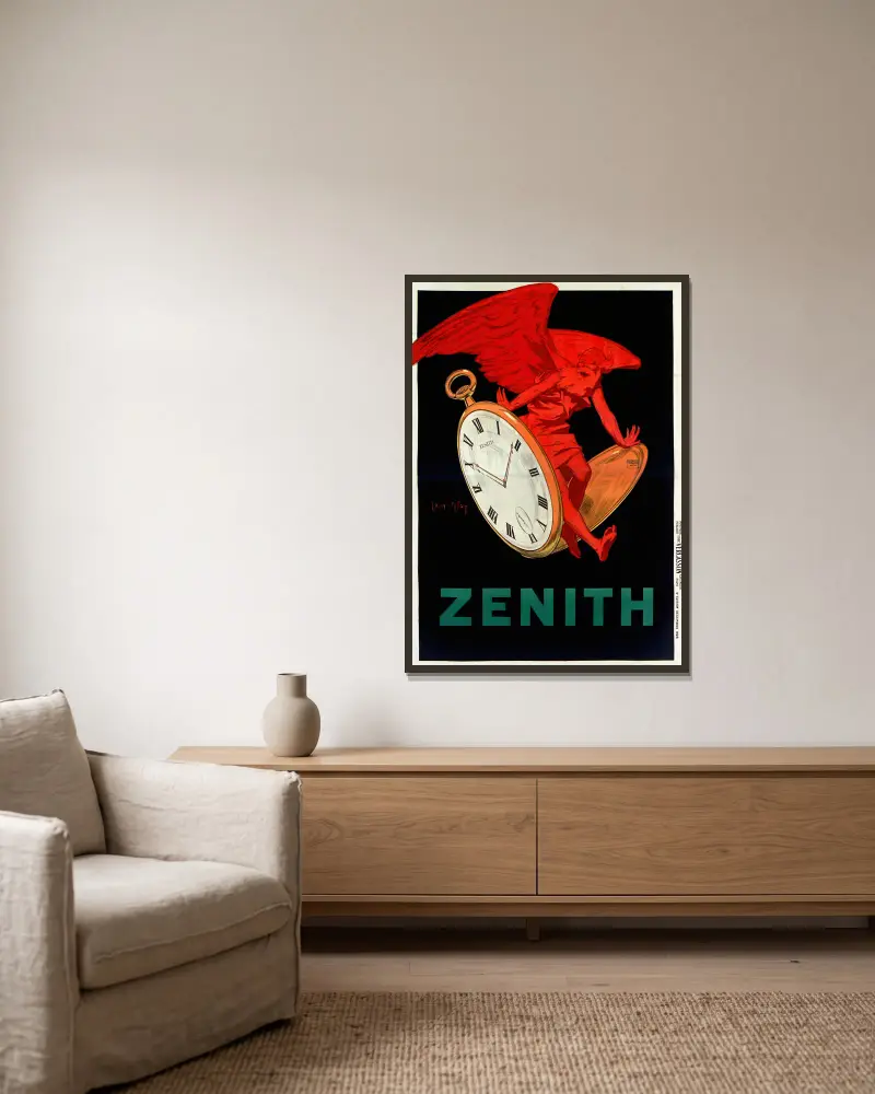Zenith, Jean d'Ylen v rámu na stěně